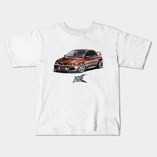 mitsubishi evo 9 dual color Kids T-Shirt